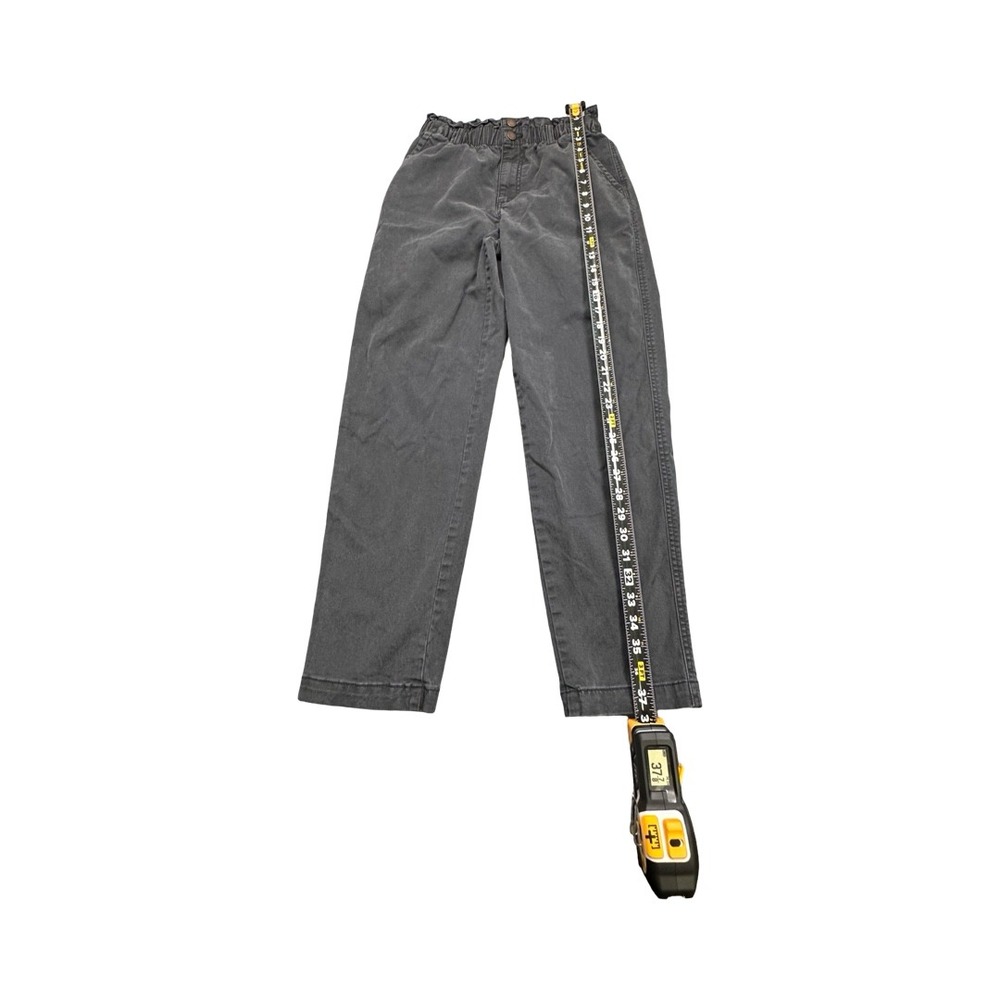 Universal Thread Pants Womens 4 Black Paperbag Waist Straight Leg High Rise - Picture 8 of 12